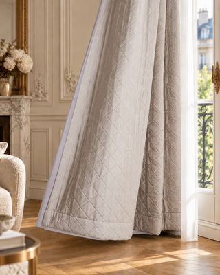 Doublure thermique matelassée du rideau occultant violet